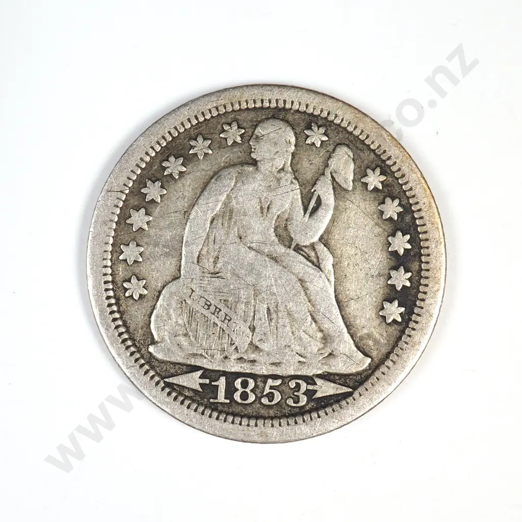 1853 Seated Liberty Dime - Arrows Image 1++