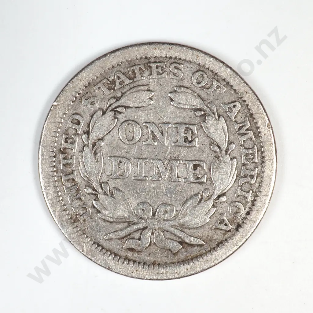 1857 Seated Liberty Dime Image 1++