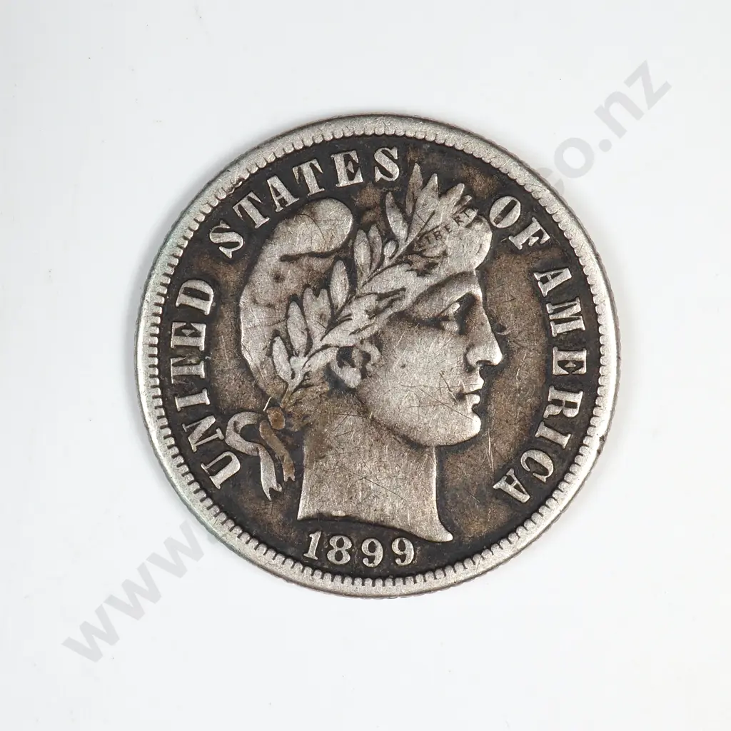 1899 S Barber Dime Image 1++