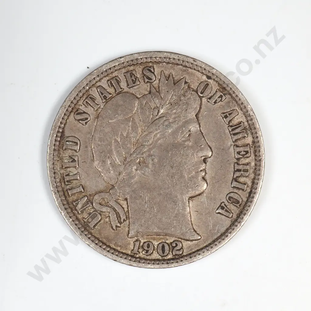 1902 Barber Dime Image 1++