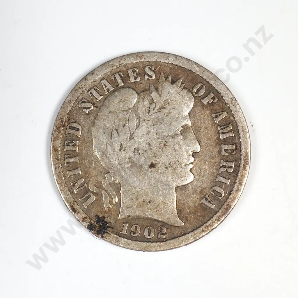 1902 S Barber Dime Image 1++
