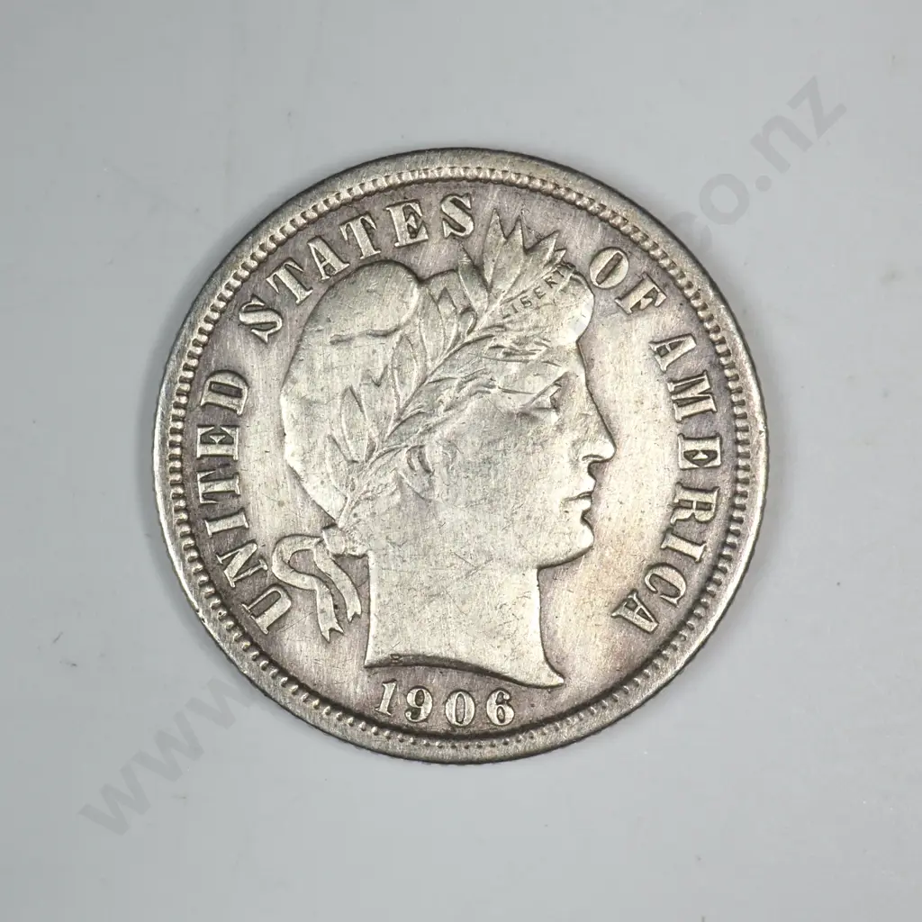 1906 S Barber Dime Image 1++