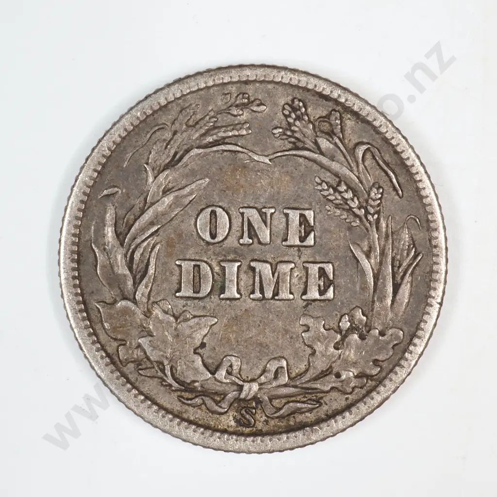1907 S Barber Dime Image 1++