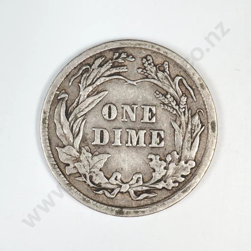 1910 Barber Dime Image 1++