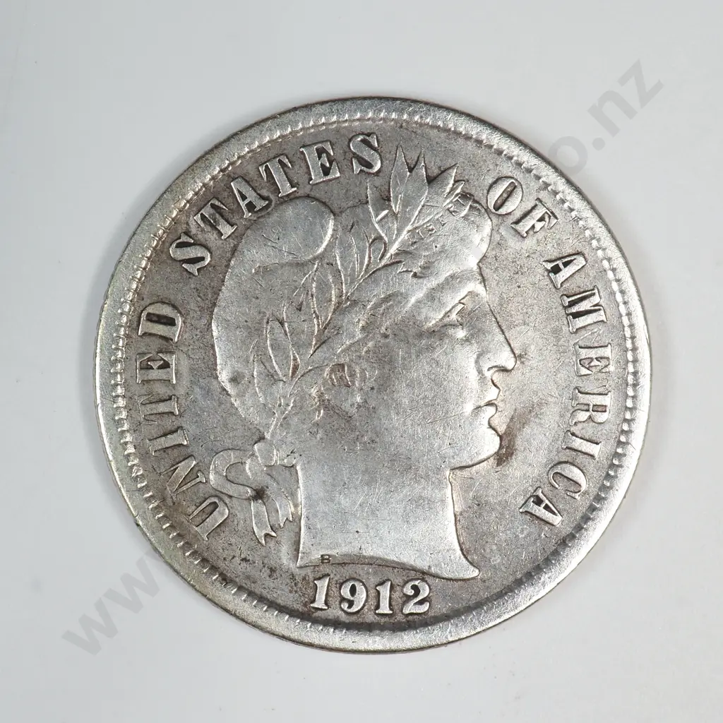 1912 S Barber Dime Image 1++