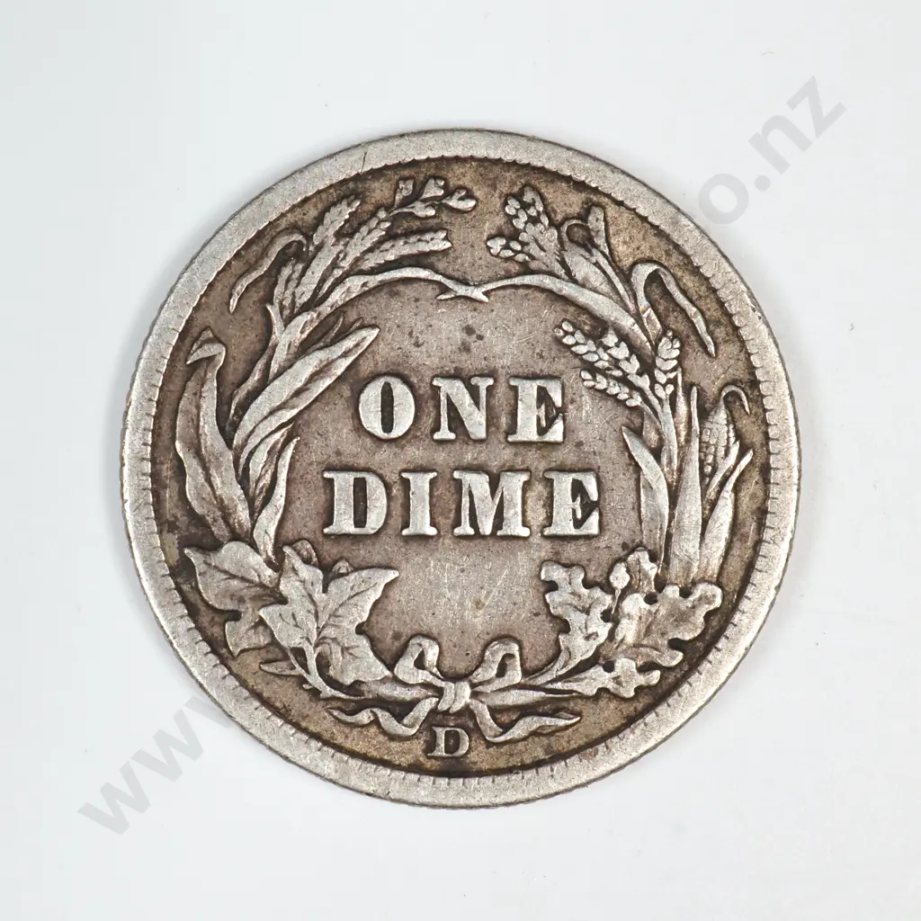 1914 D Barber Dime Image 1++