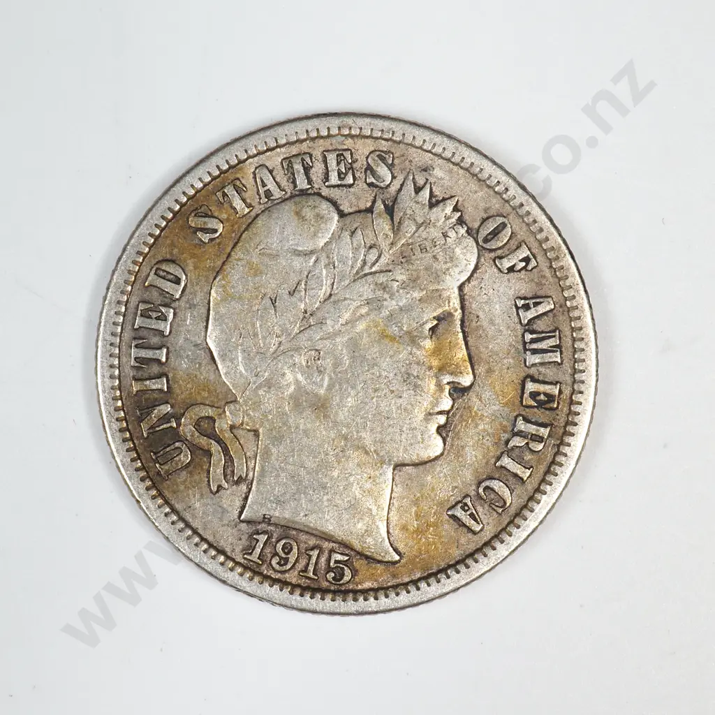 1915 Barber Dime Image 1++