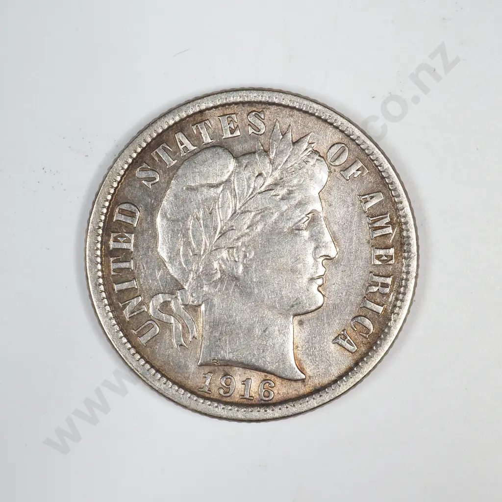 1916 Barber Dime Image 1++
