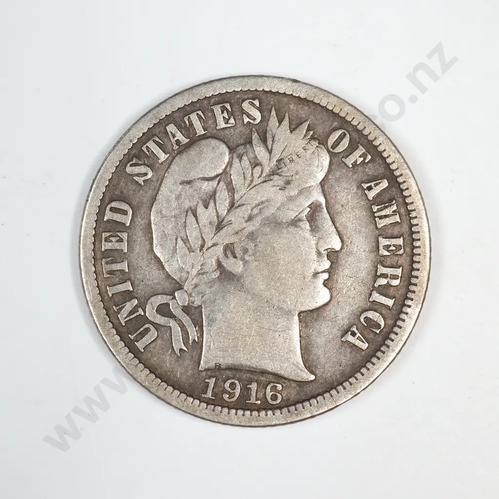 1916 S Barber Dime Image 1++
