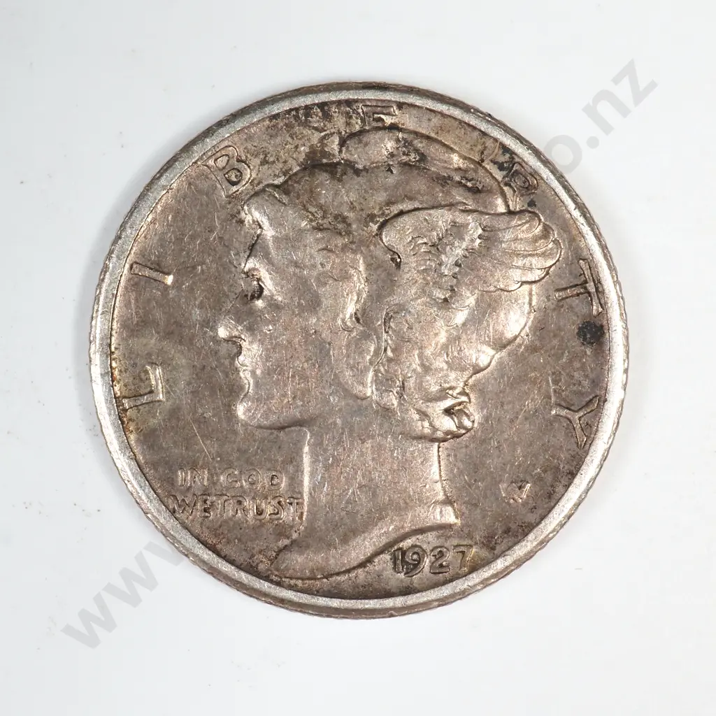 1927 S Mercury Dime Image 1++