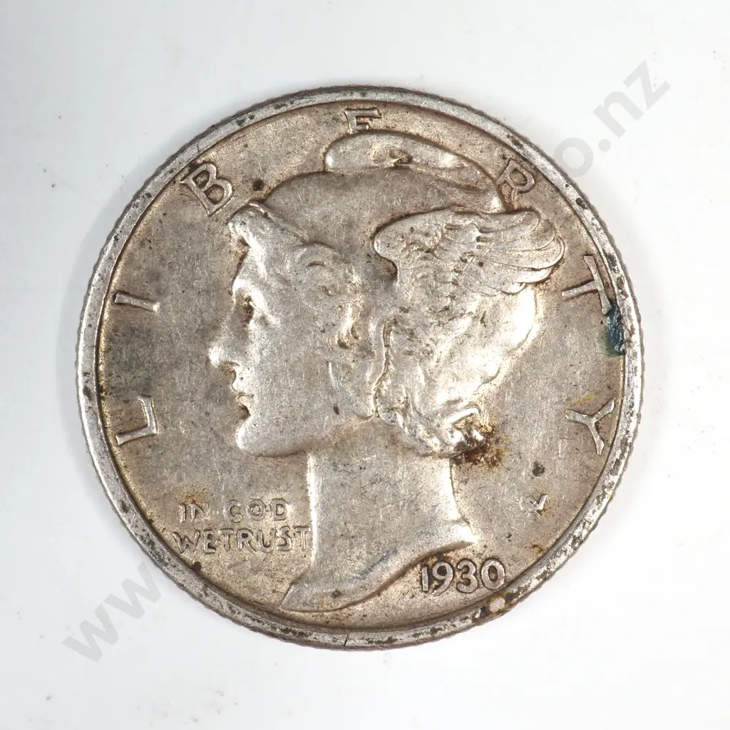 1930 S Mercury Dime Image 1++
