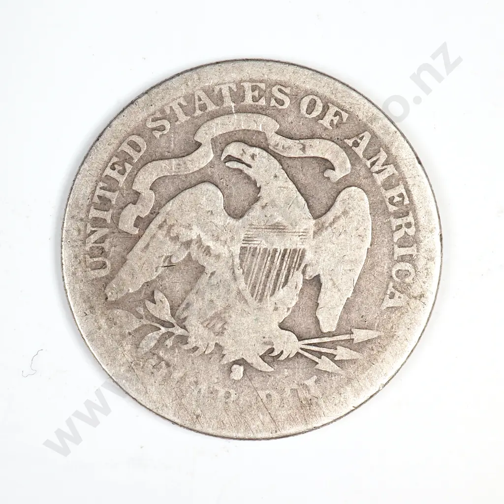 1877 S Seated Liberty Quarter Image 1++