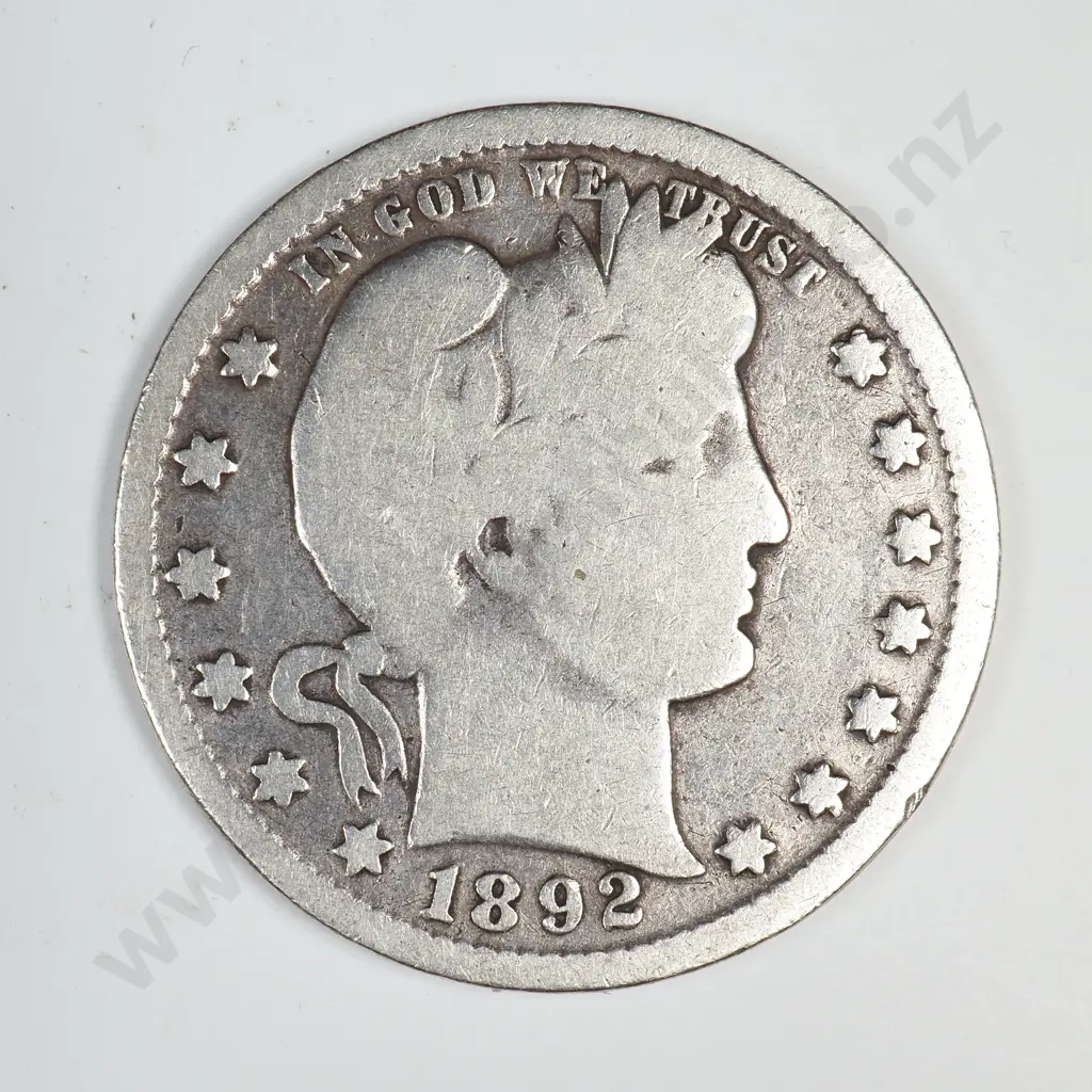 1892 Barber Quarter Image 1++