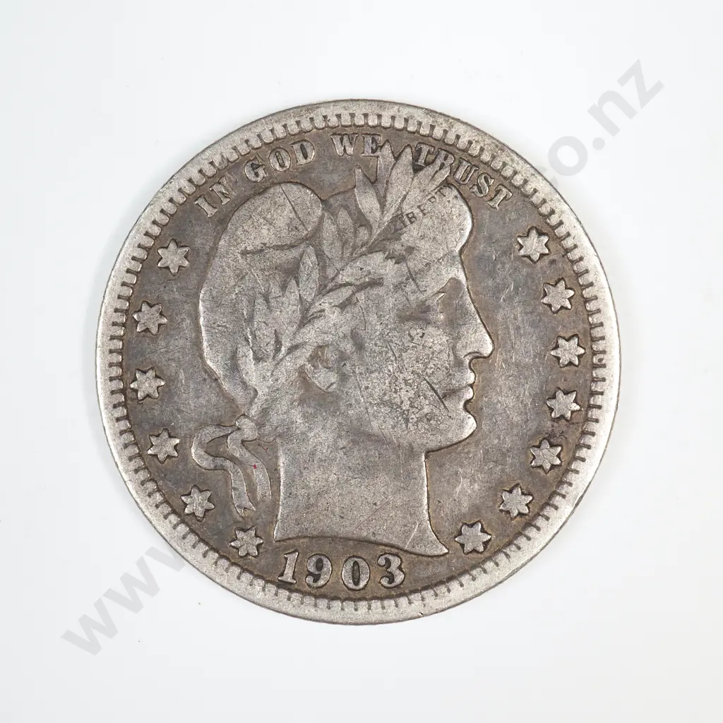 1903 Barber Quarter Image 1++