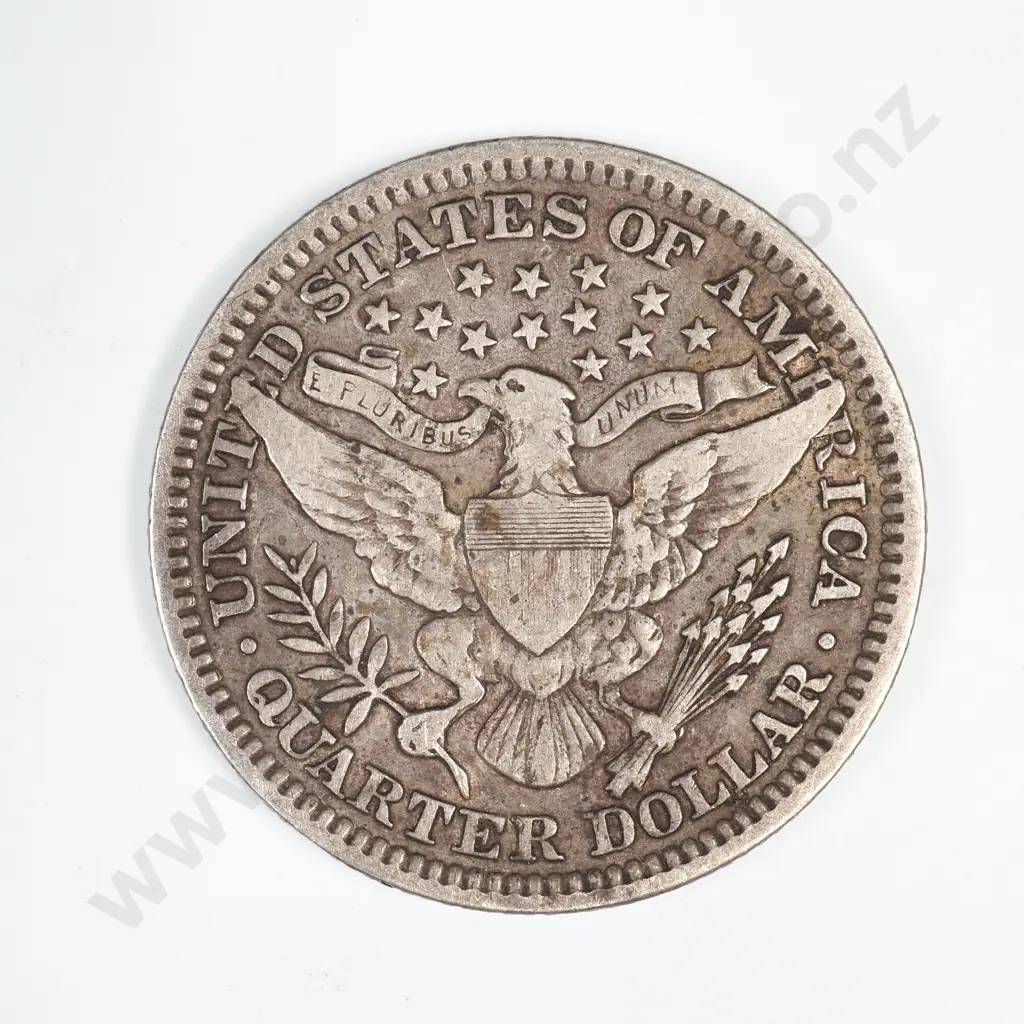 1907 Barber Quarter Image 1++
