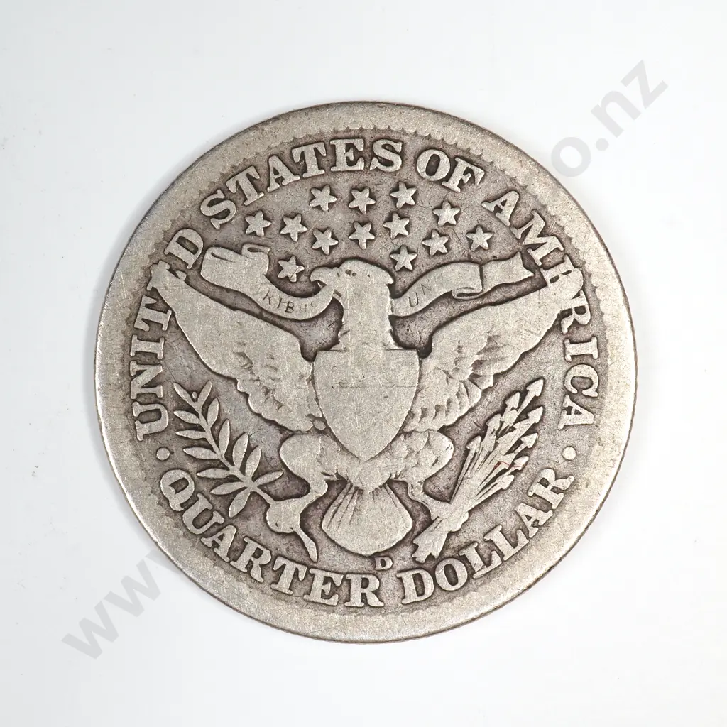 1910 D Barber Quarter Image 1++