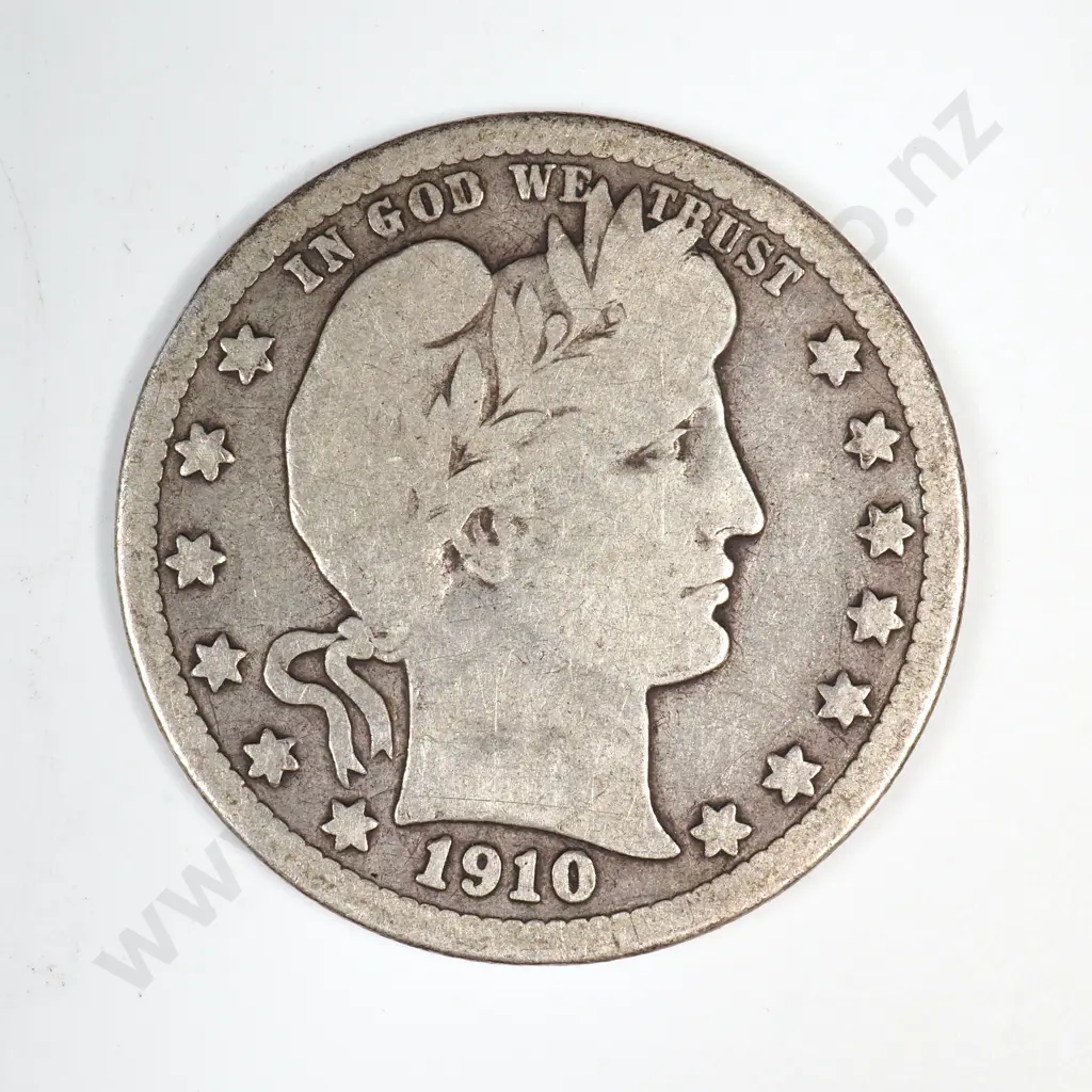 1910 D Barber Quarter Image 1++