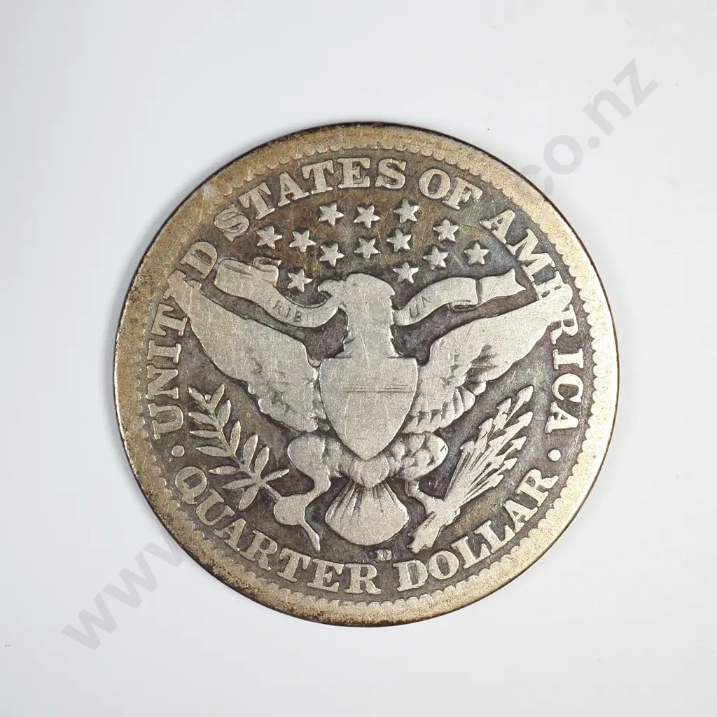 1913 D Barber Quarter Image 1++