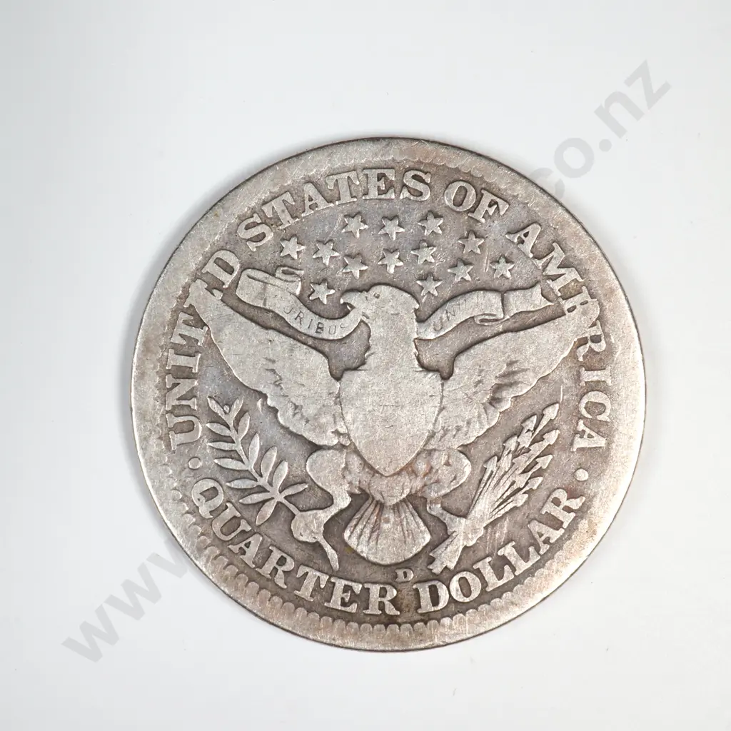 1915 D Barber Quarter Image 1++