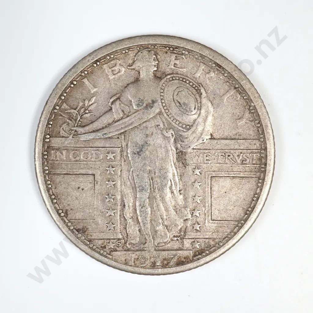 1917 S Type I Standing Liberty Quarter Image 1++