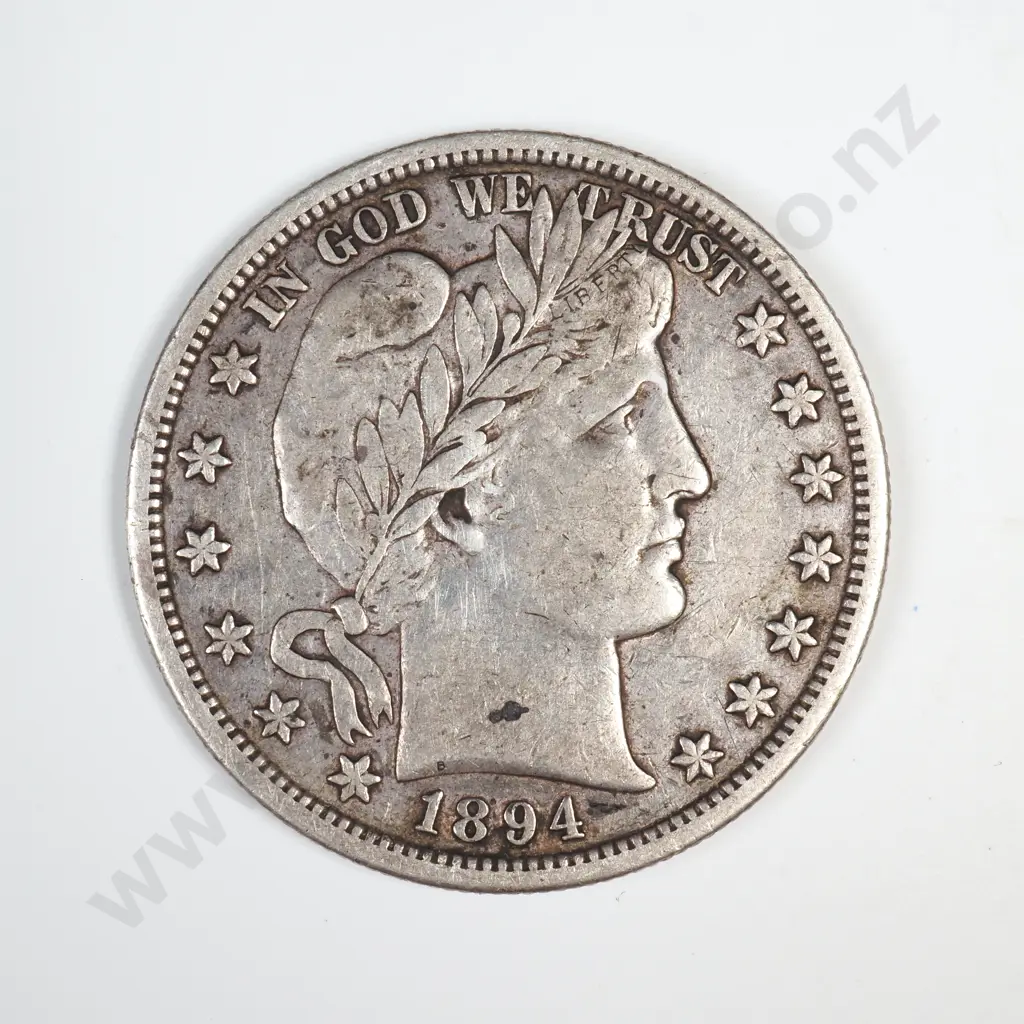 1894 S Barber Half Dollar Image 1++