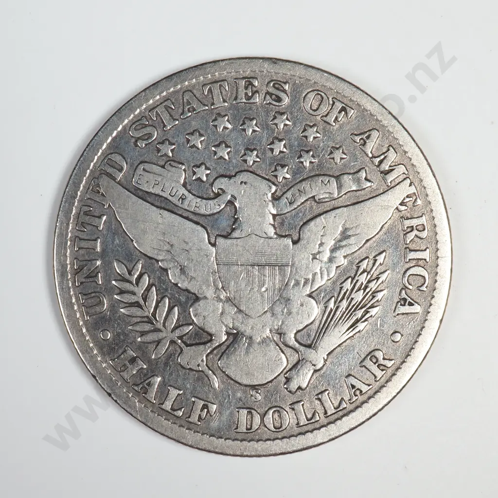 1907 S Barber Half Dollar Image 1++