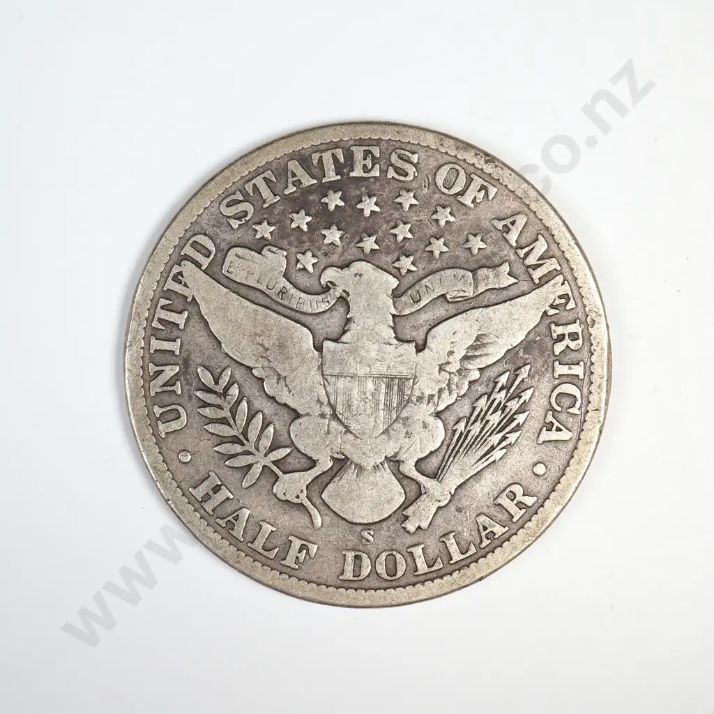 1910 S Barber Half Dollar Image 1++