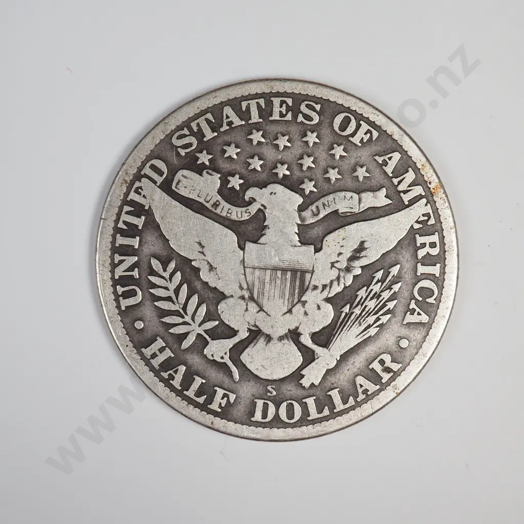 1913 S Barber Half Dollar Image 1++