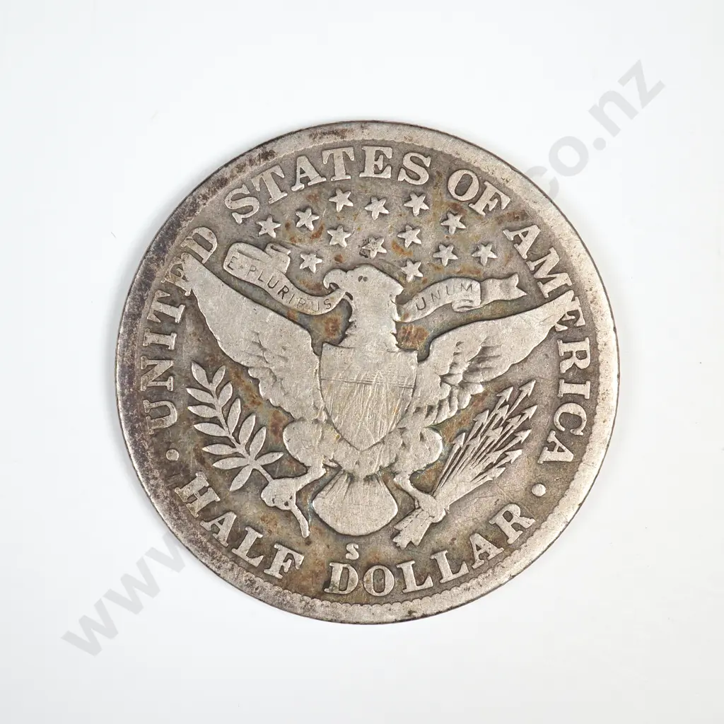1914 S Barber Half Dollar Image 1++