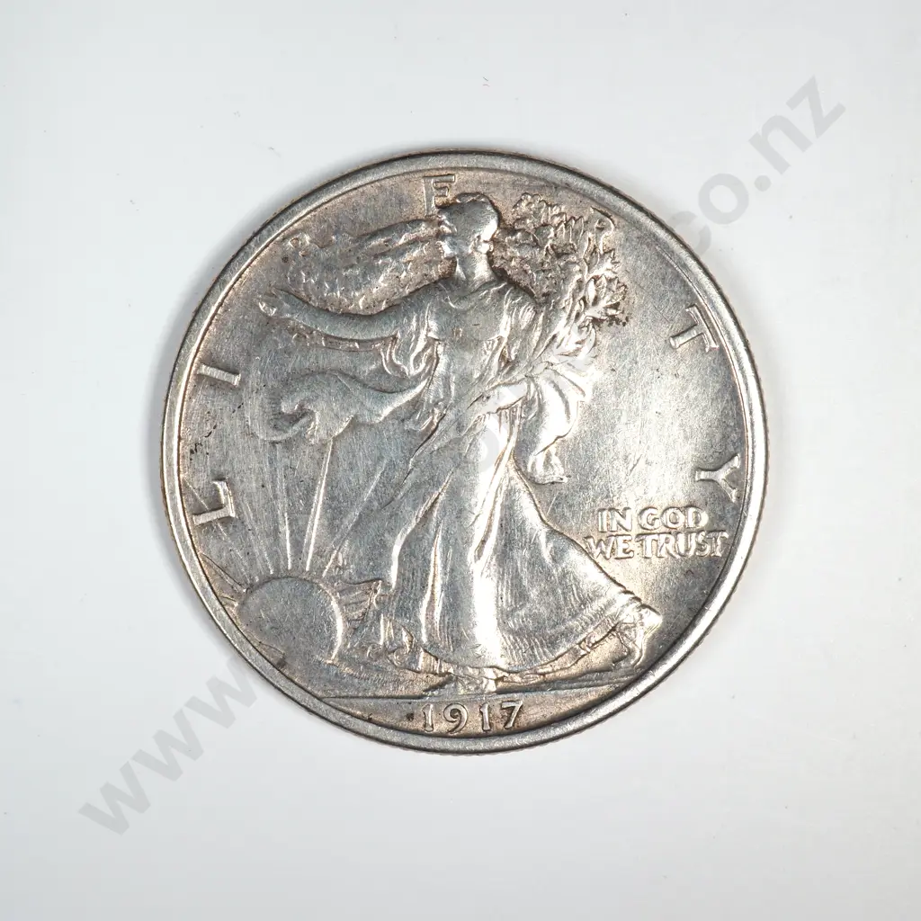 1917 Walking Liberty Half Dollar Image 1++