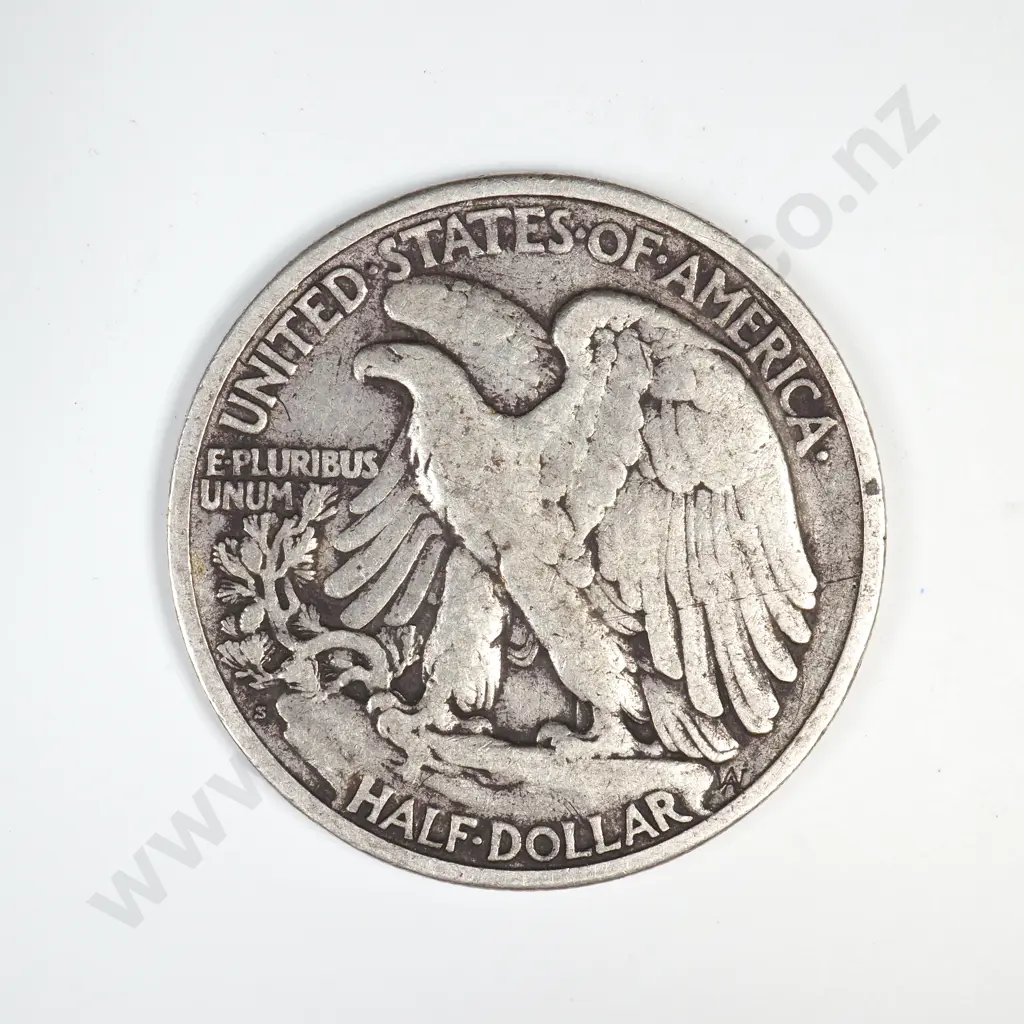 1919 S Walking Liberty Half Dollar Image 1++