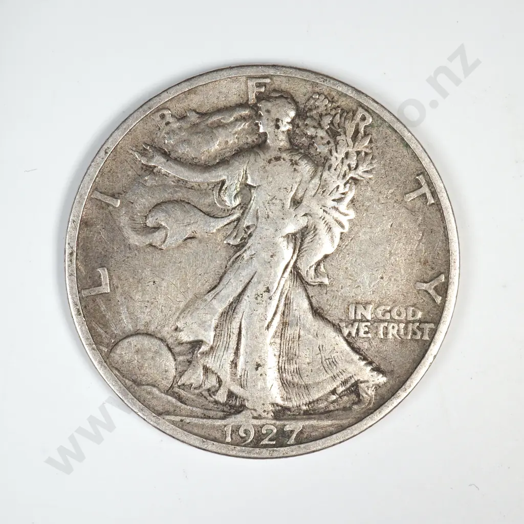 1927 S Walking Liberty Half Dollar Image 1++