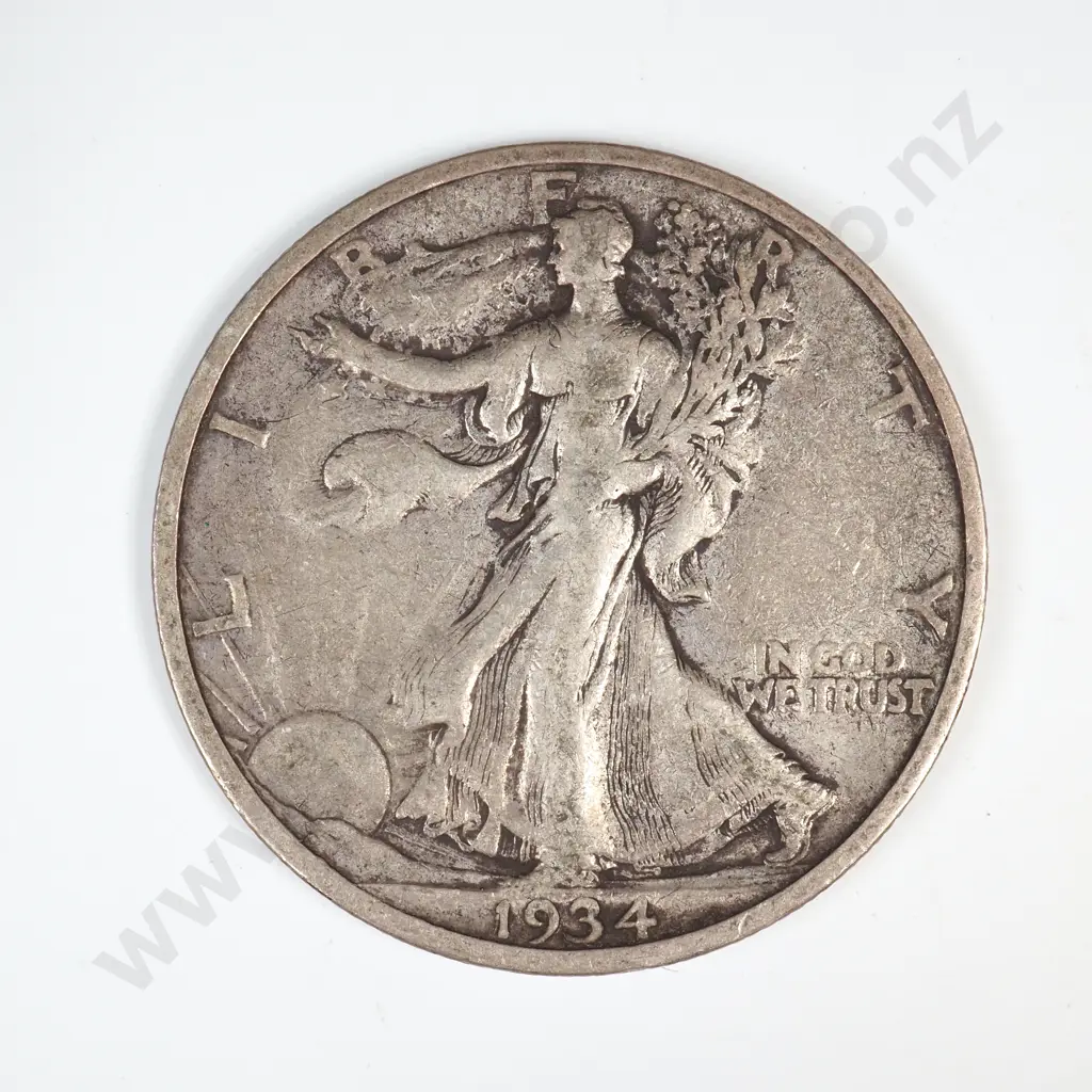 1934 S Walking Liberty Half Dollar Image 1++