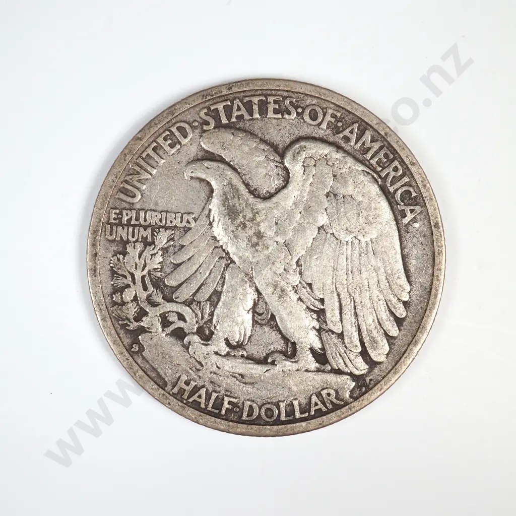 1934 S Walking Liberty Half Dollar Image 1++