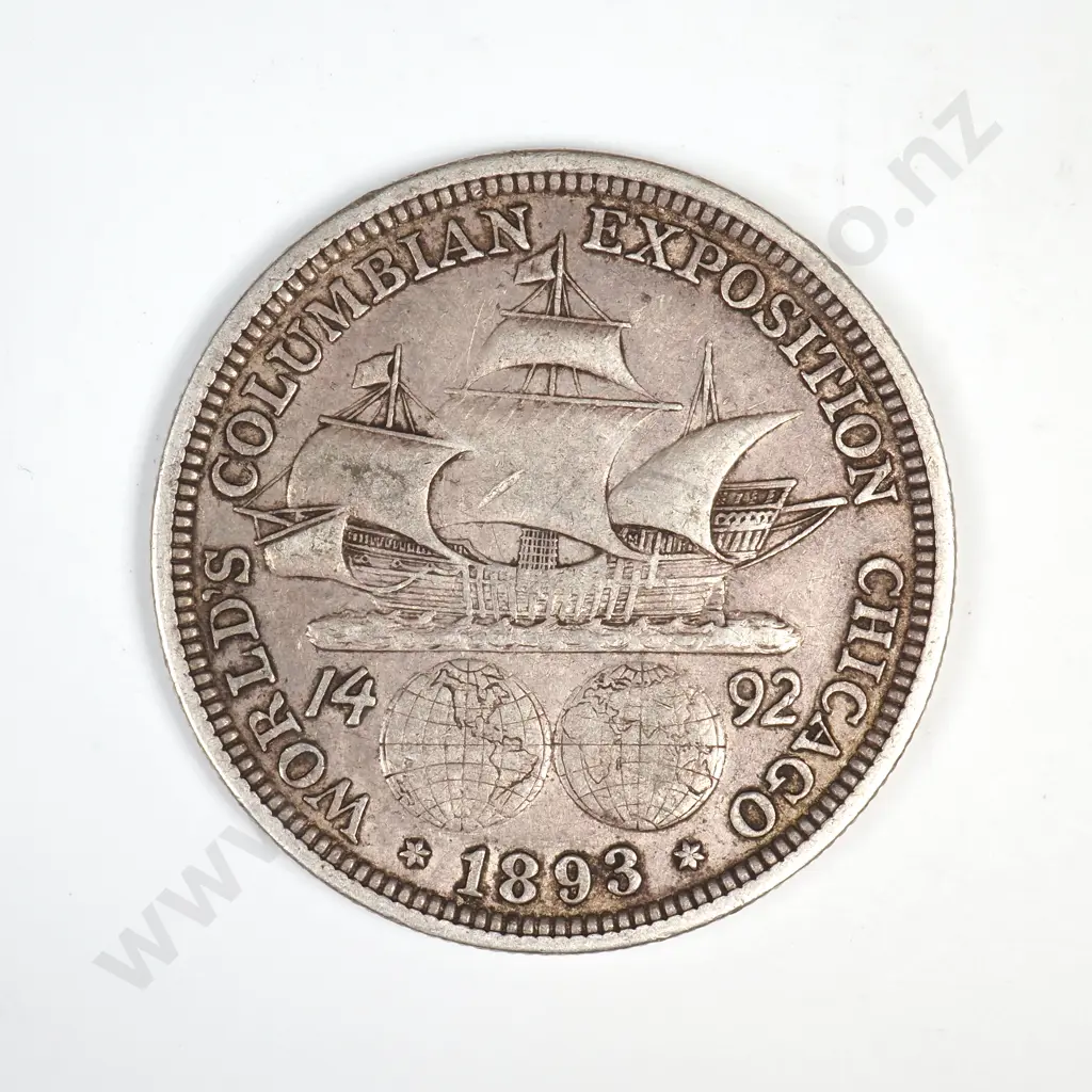 1893 Columbian Exposition Commemorative Half Dollar Image 1++
