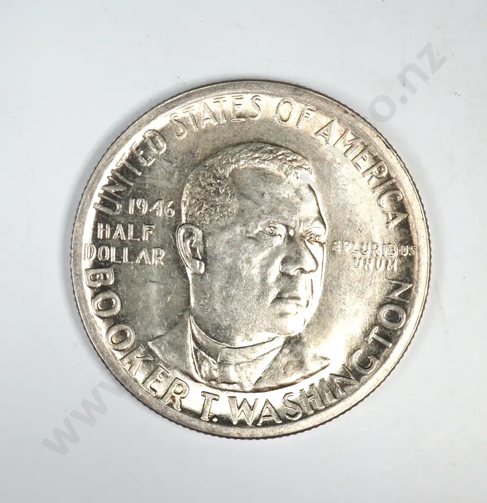 1946 Booker T. Washington Commemorative Half Dollar Image 1++