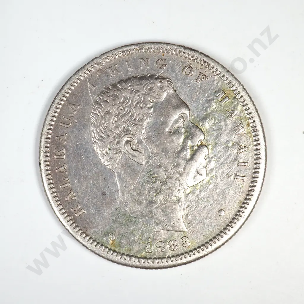 1883 Hawaii Half Dollar Image 1++