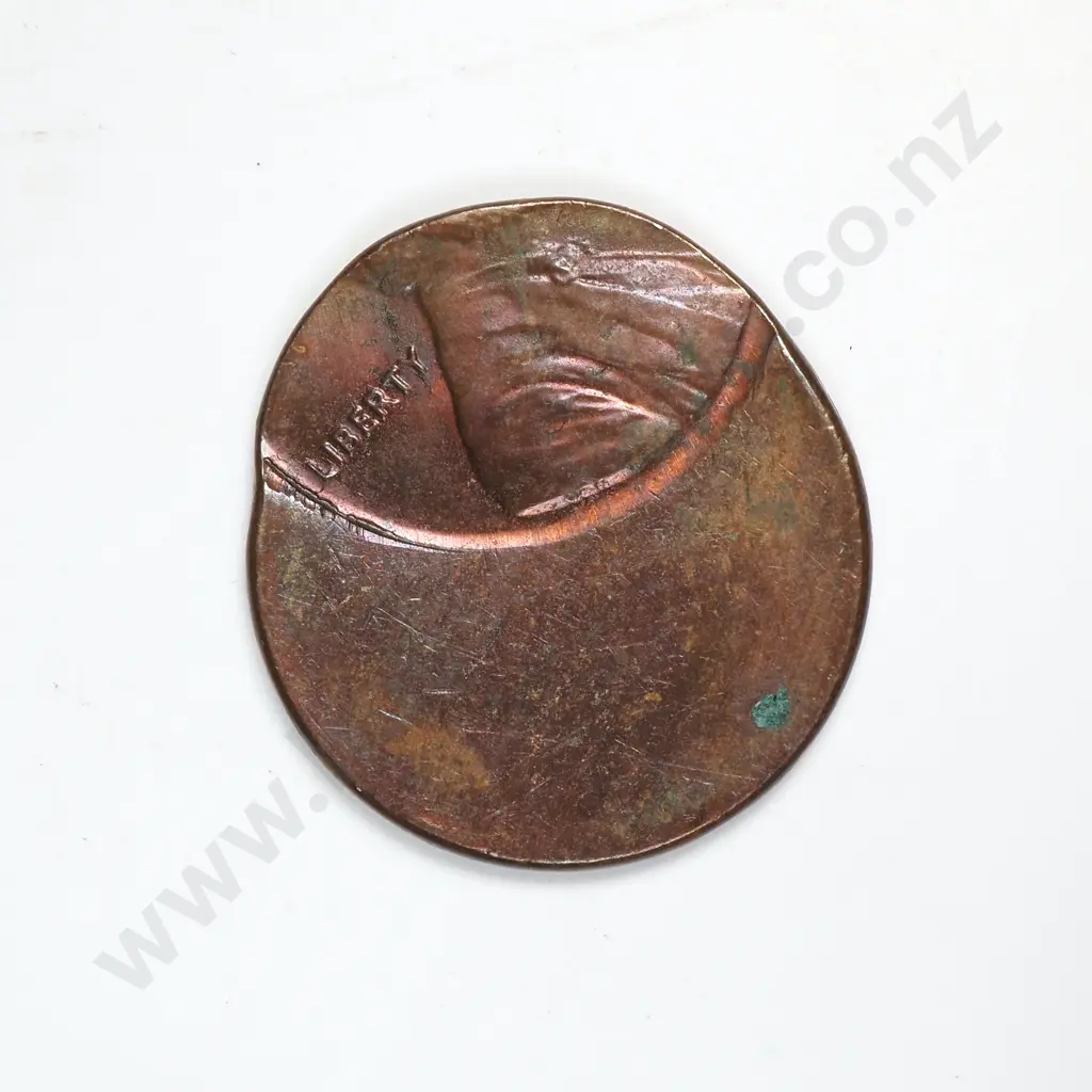 Lincoln Memorial Cent Mis-Strike Image 1++
