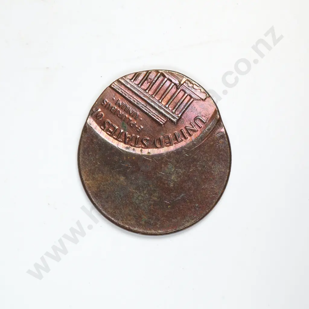 Lincoln Memorial Cent Mis-Strike Image 1++