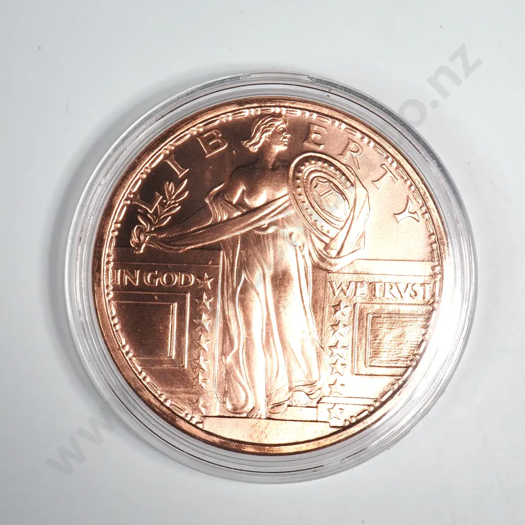 Golden State Mint 1 ounce .999 Fine Copper round proof Image 1++