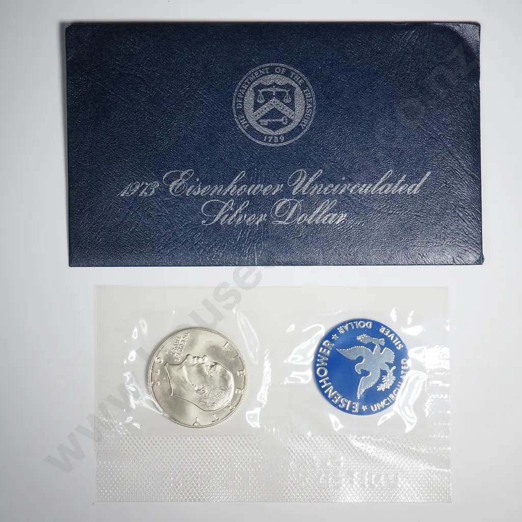 1973 Eisenhower Uncirculated Silver Dollar Image 1++