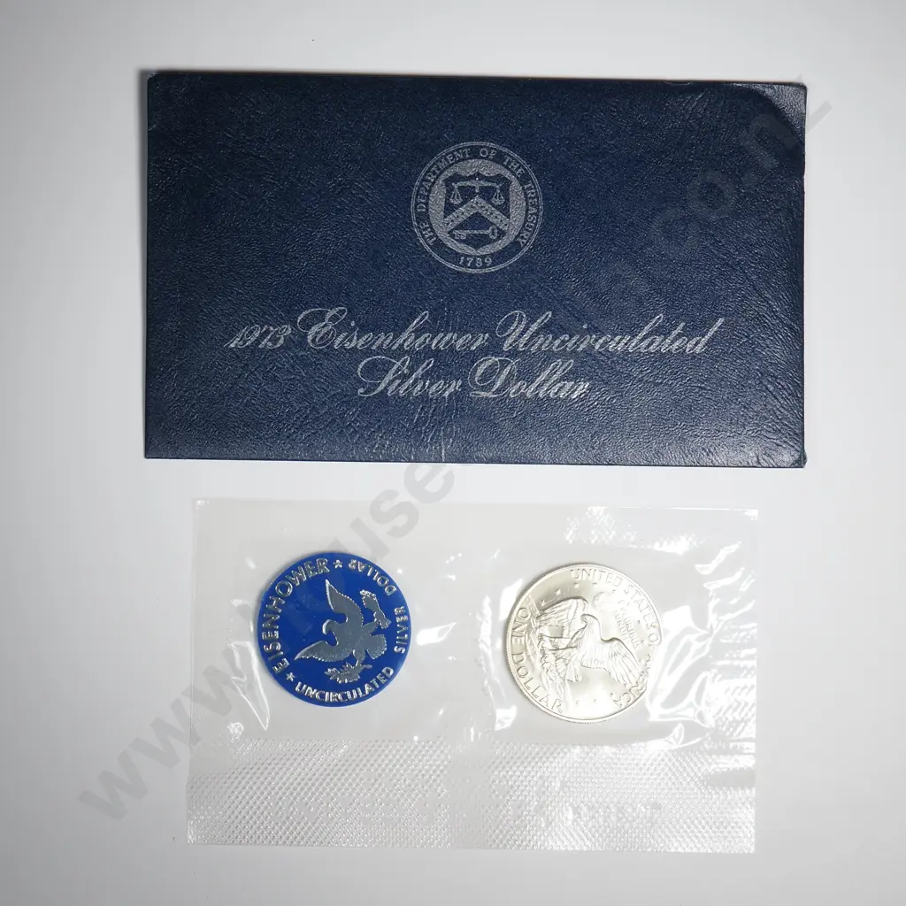 1973 Eisenhower Uncirculated Silver Dollar Image 1++