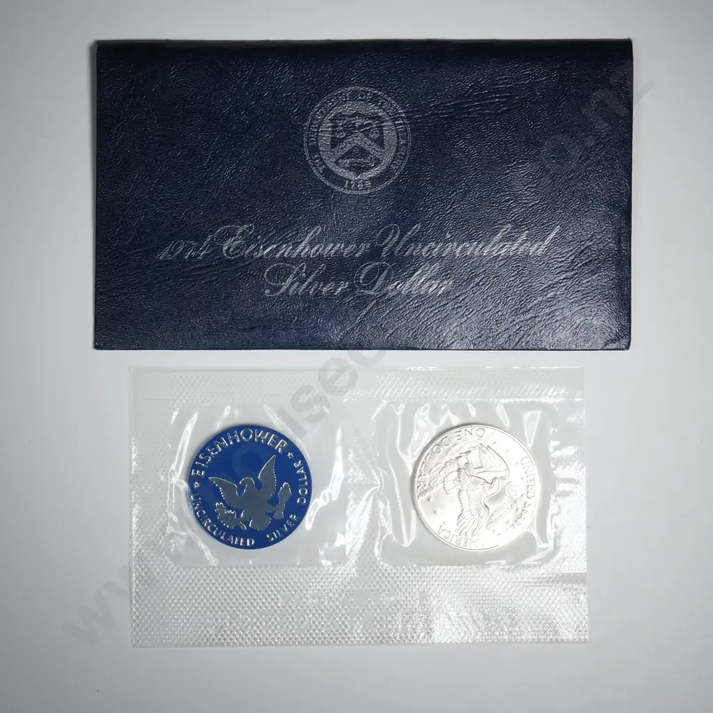 1974 Eisenhower Uncirculated Silver Dollar Image 1++