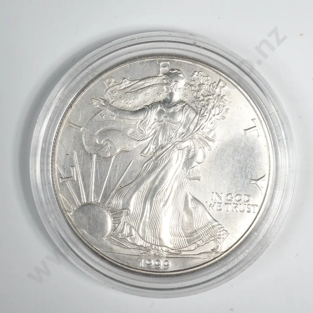 1999 Uncirculated Silver Dollar Image 1++