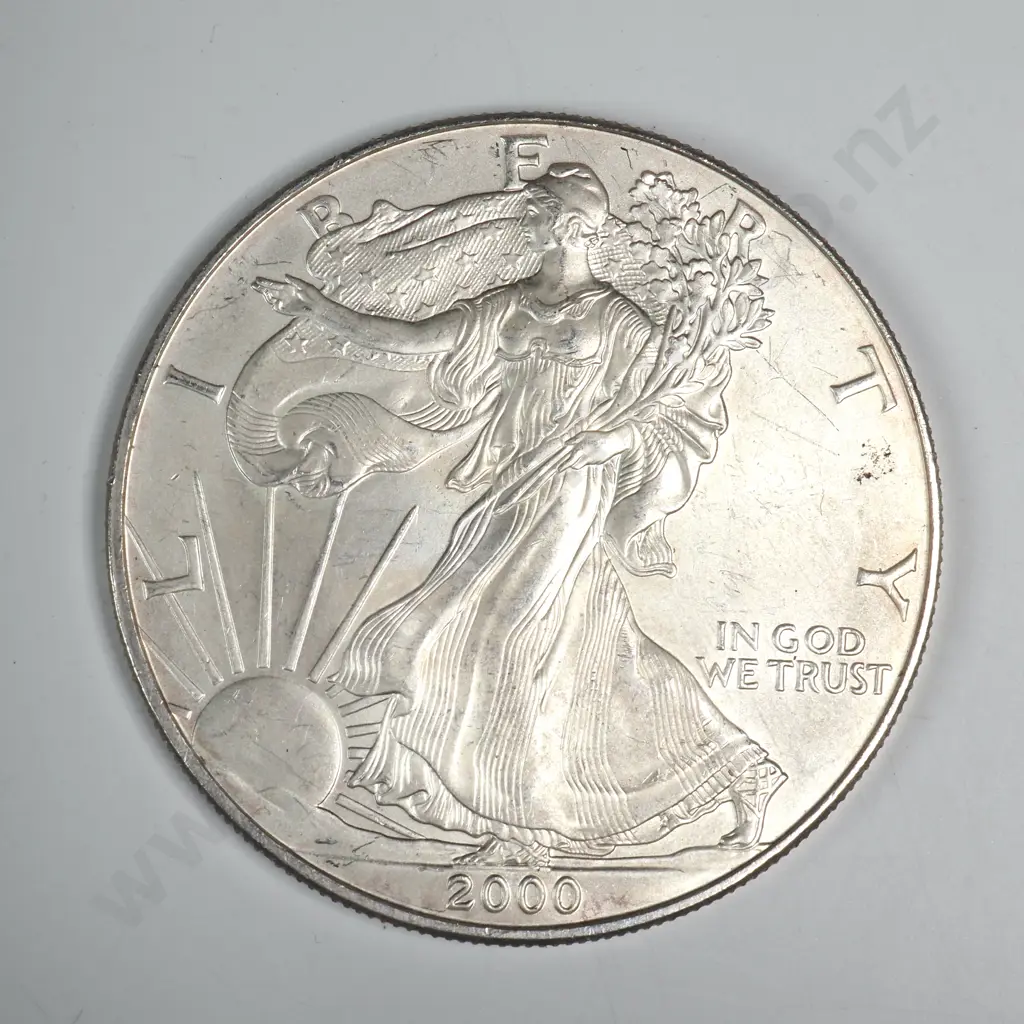 2000 Uncirculated Silver Dollar Image 1++