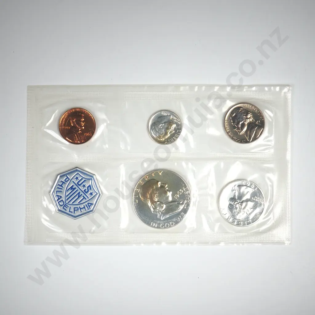 1963 Uncirculated Mint Set Image 1++