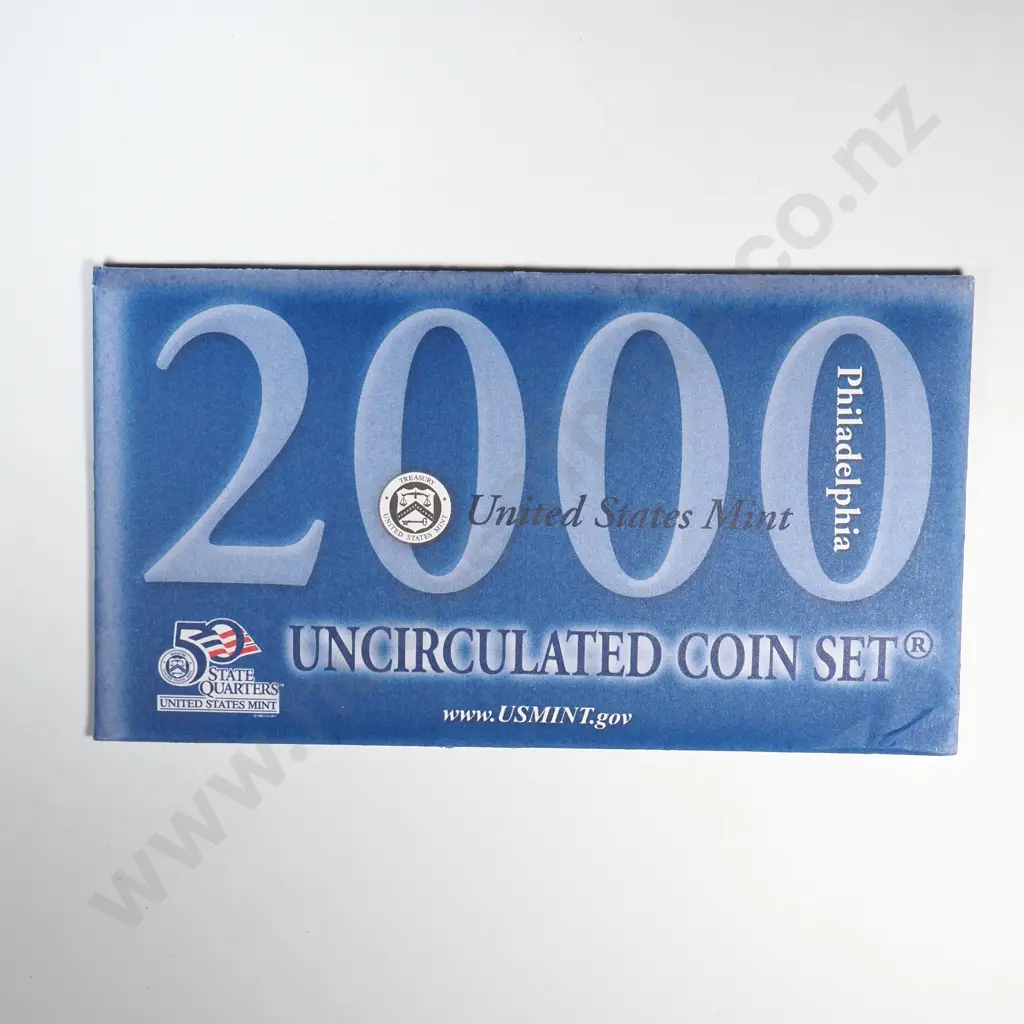 2000 Uncirculated Mint Set (Philadelphia Mint) plus 2000 State Quarters Uncirculated Mint Set (5 coins) Image 1++