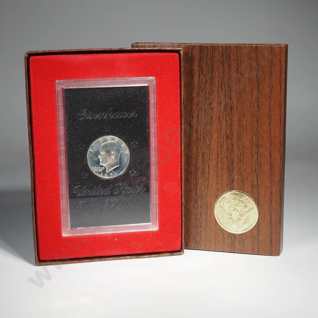 1971 Eisenhower Proof Silver Dollar Image 1++