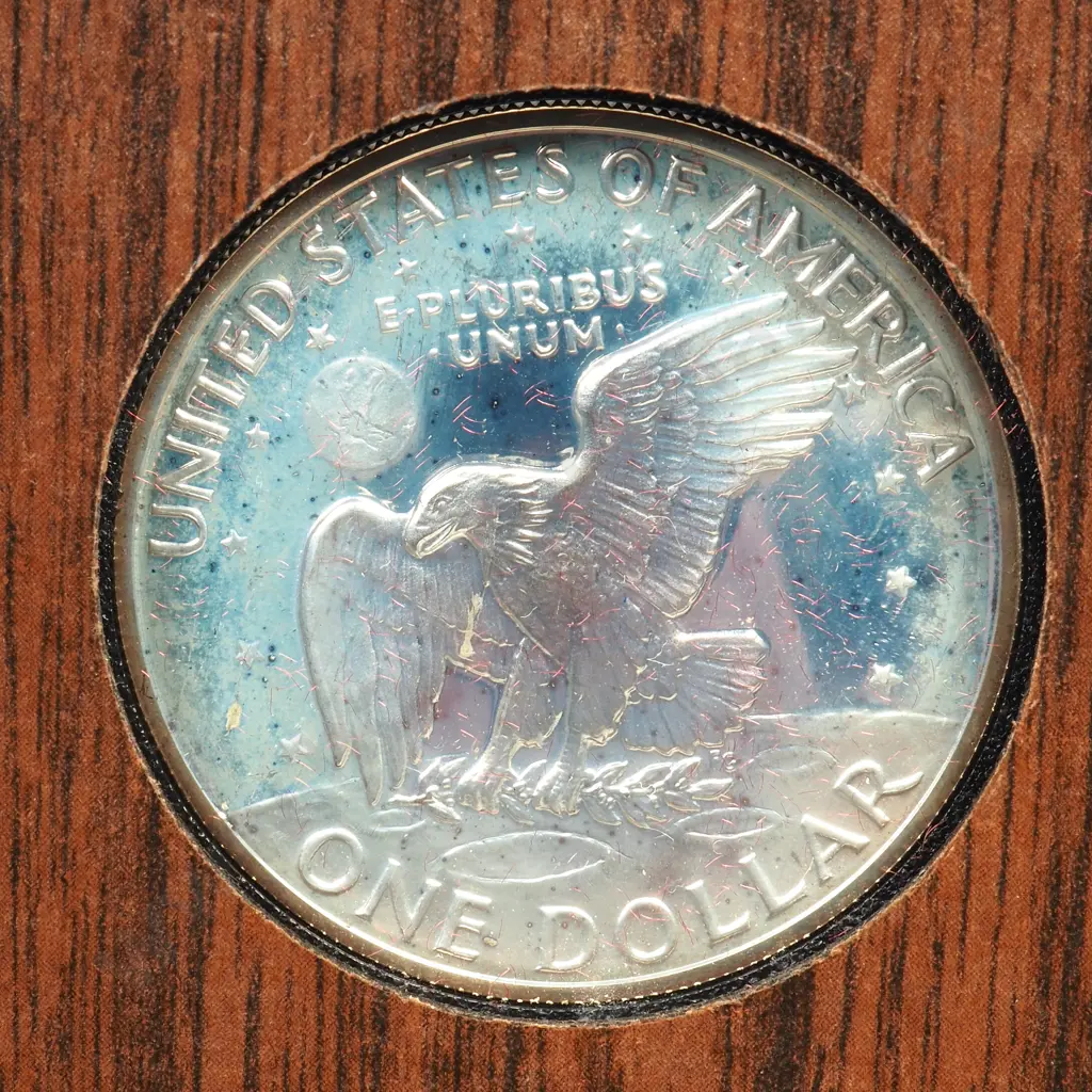 1972 Eisenhower Proof Silver Dollar Image 1++