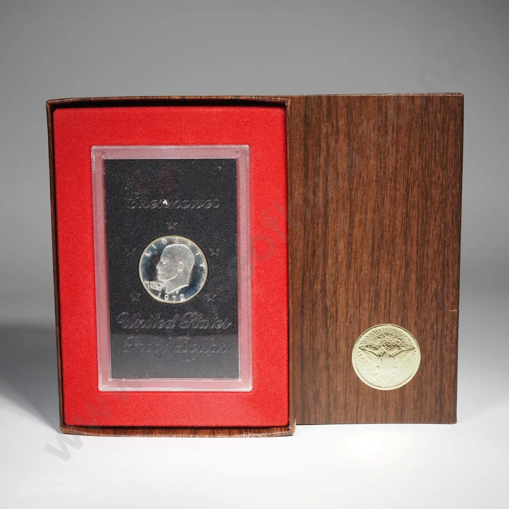 1972 Eisenhower Proof Silver Dollar Image 1++